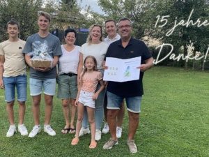 Familie Rekers für 15 Jahree